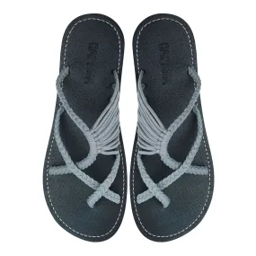 Oceanbliss - Light Gray Rope Sandals
