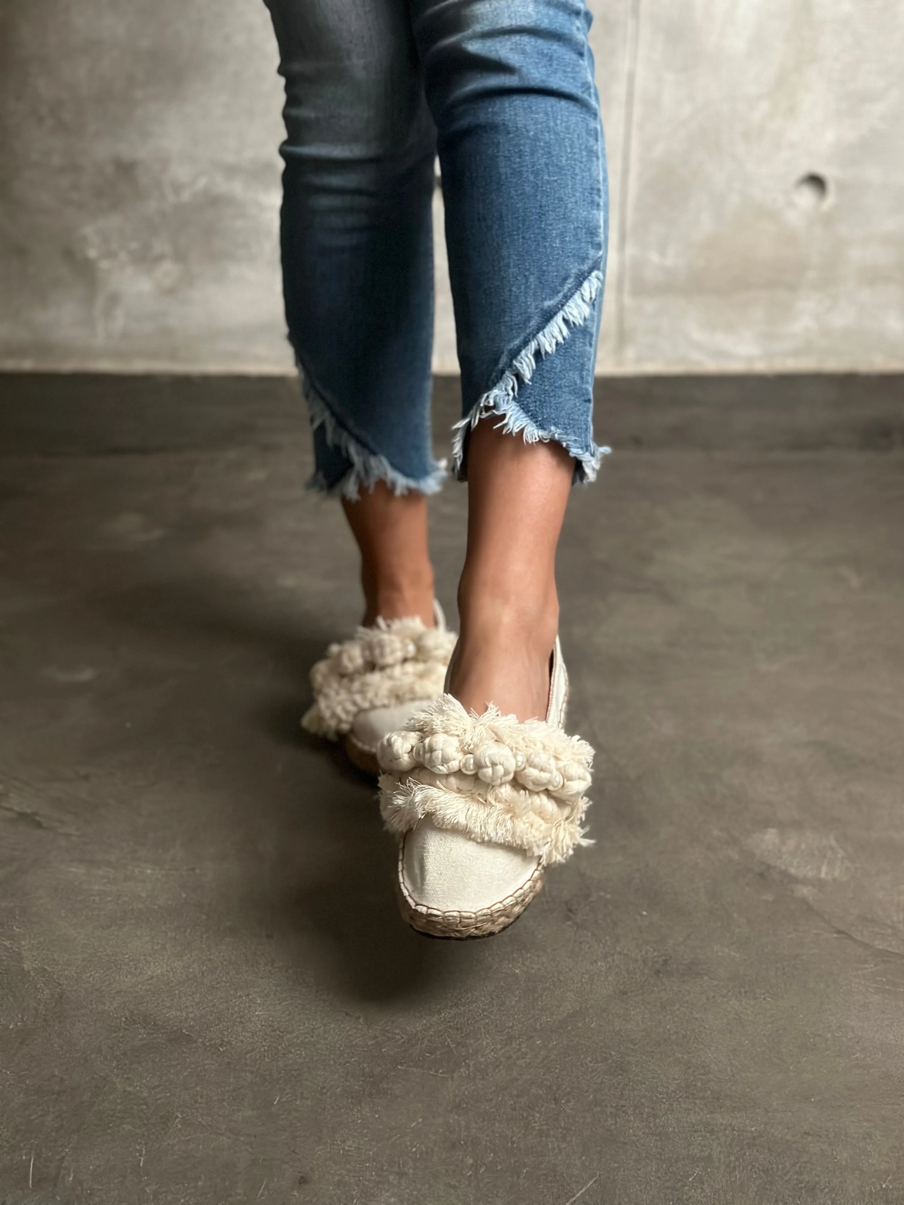 Pearl & Macrame Espadrille