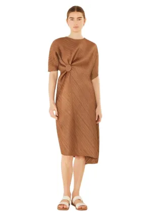 Pleated Dolman Sleeve Dress