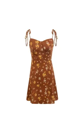 ‘Poppy’ Floral Strappy Mini Dress