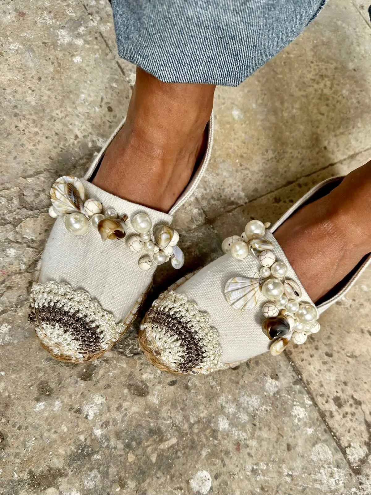 Shells and Pearls Espadrille