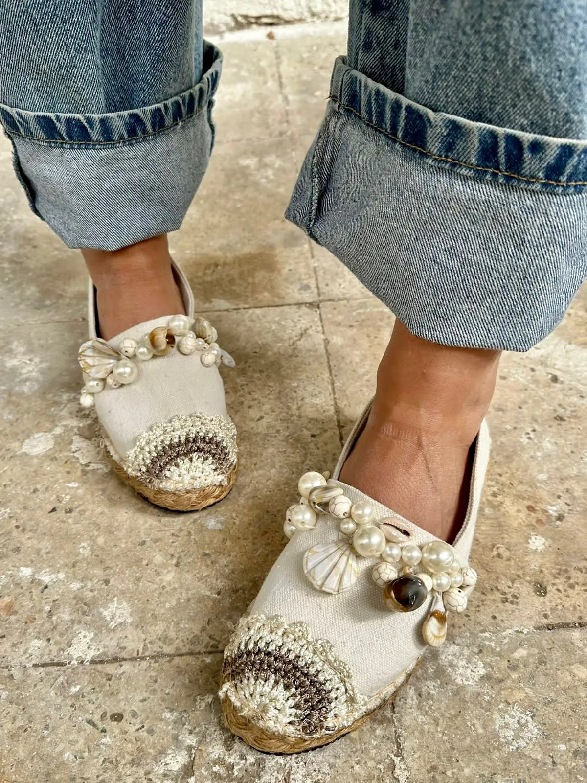 Shells and Pearls Espadrille