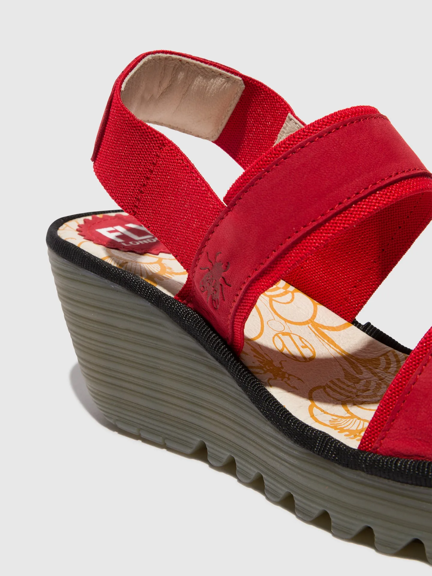 Sling-Back Sandals YACO416FLY LIPSTICK RED