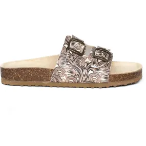 T92: colour 40 - white brown ladies orthotic sandals