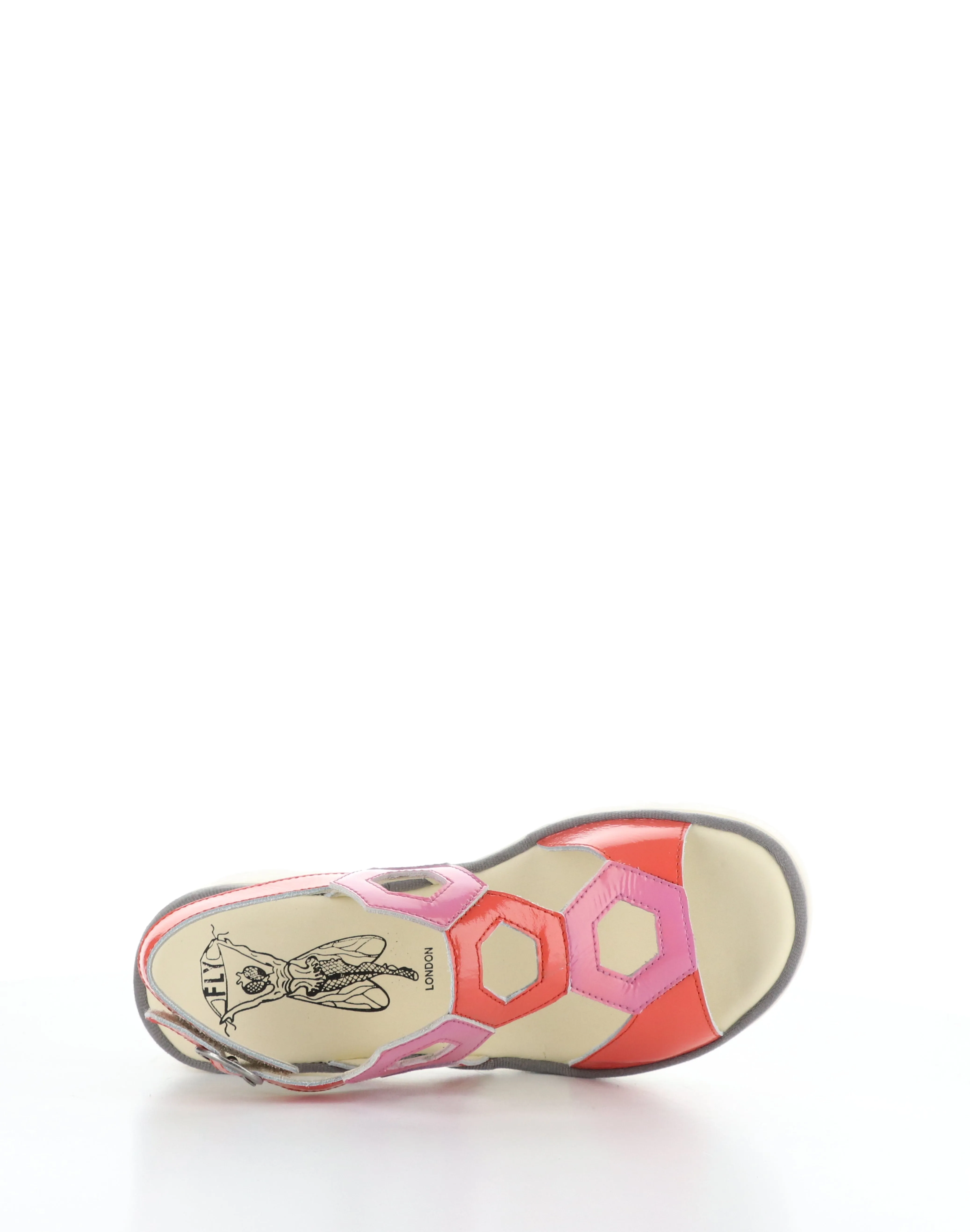 TEWA573FLY 004 SCARLET/PINK Round Toe Sandals