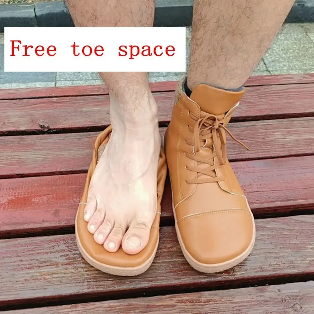 TONGLEPAO Barefoot Leather Boots
