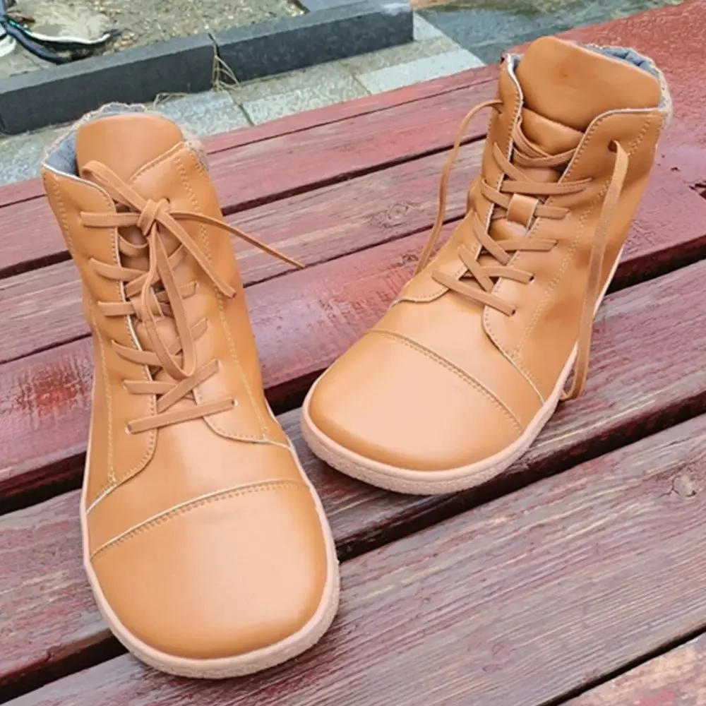 TONGLEPAO Barefoot Leather Boots