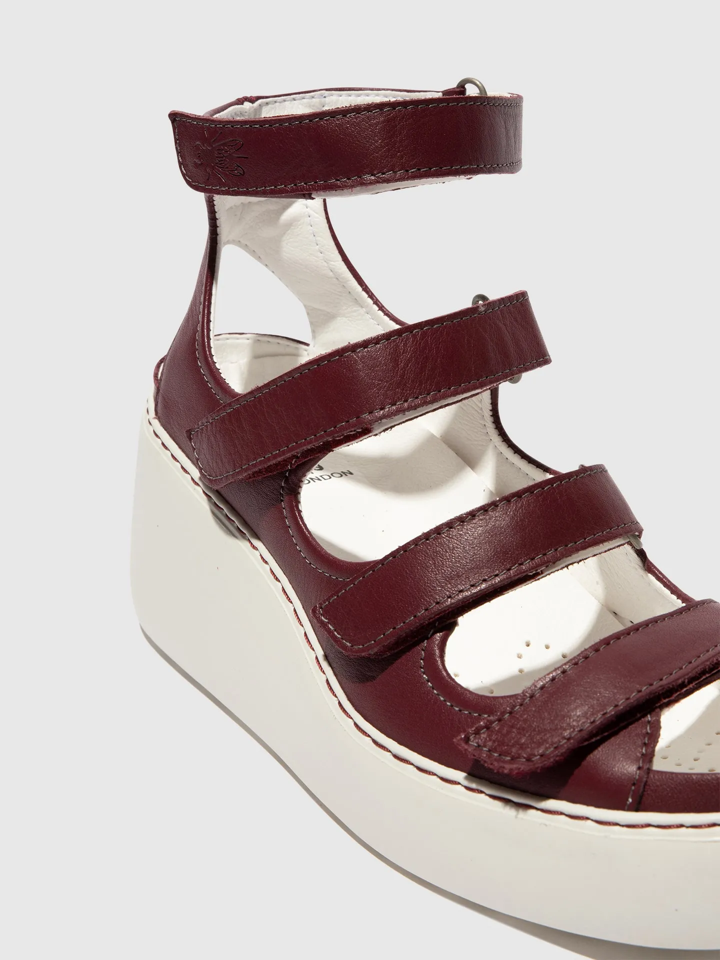 Velcro Sandals DROP521FLY BORDEAUX