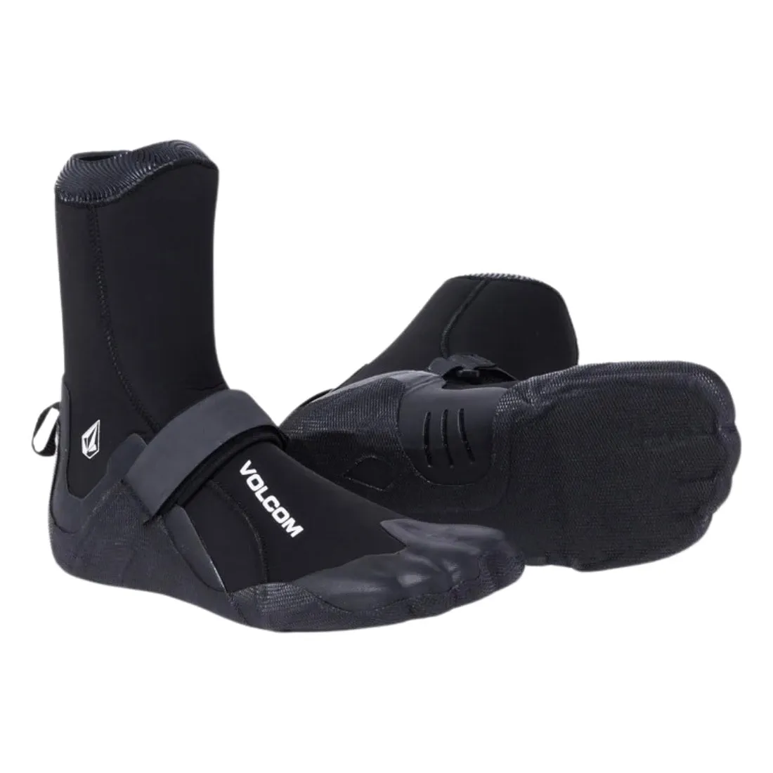 Volcom 5mm Round Toe (Inner Split Toe) Wetsuit Bootie - Black
