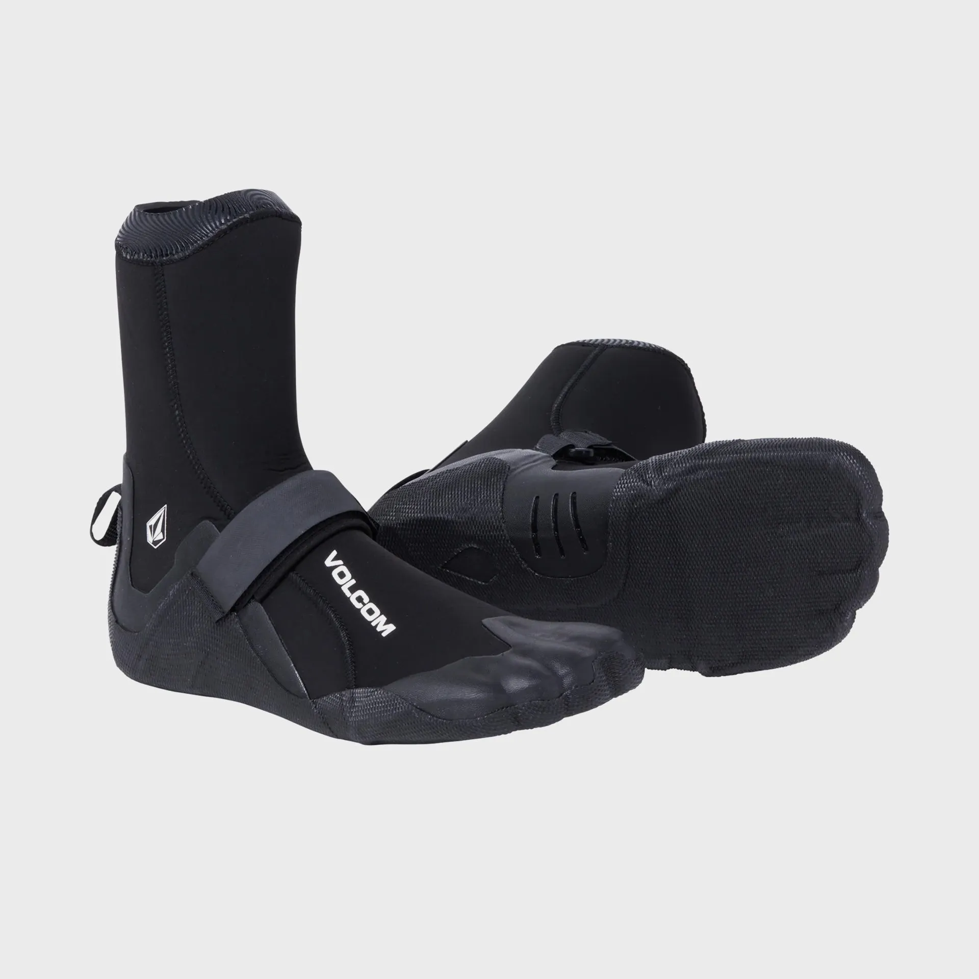 Volcom Mens 5mm Round Toe Booties - Black