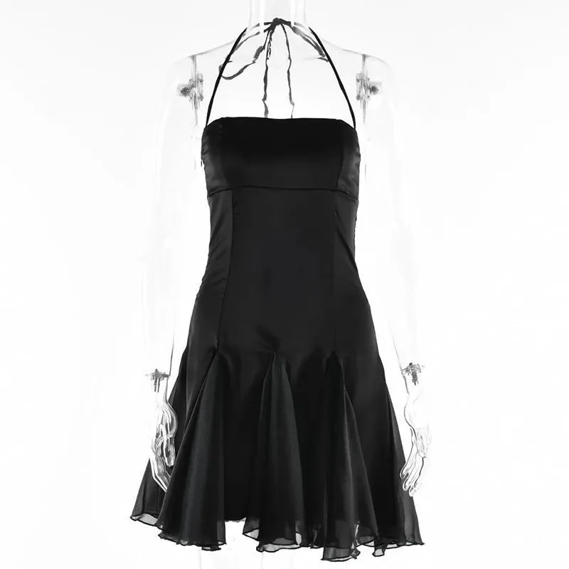 Women Sleeveless Backless Sexy Slip Midi Dress Bodycon Elegant Fashion Streetwear Party Club Look