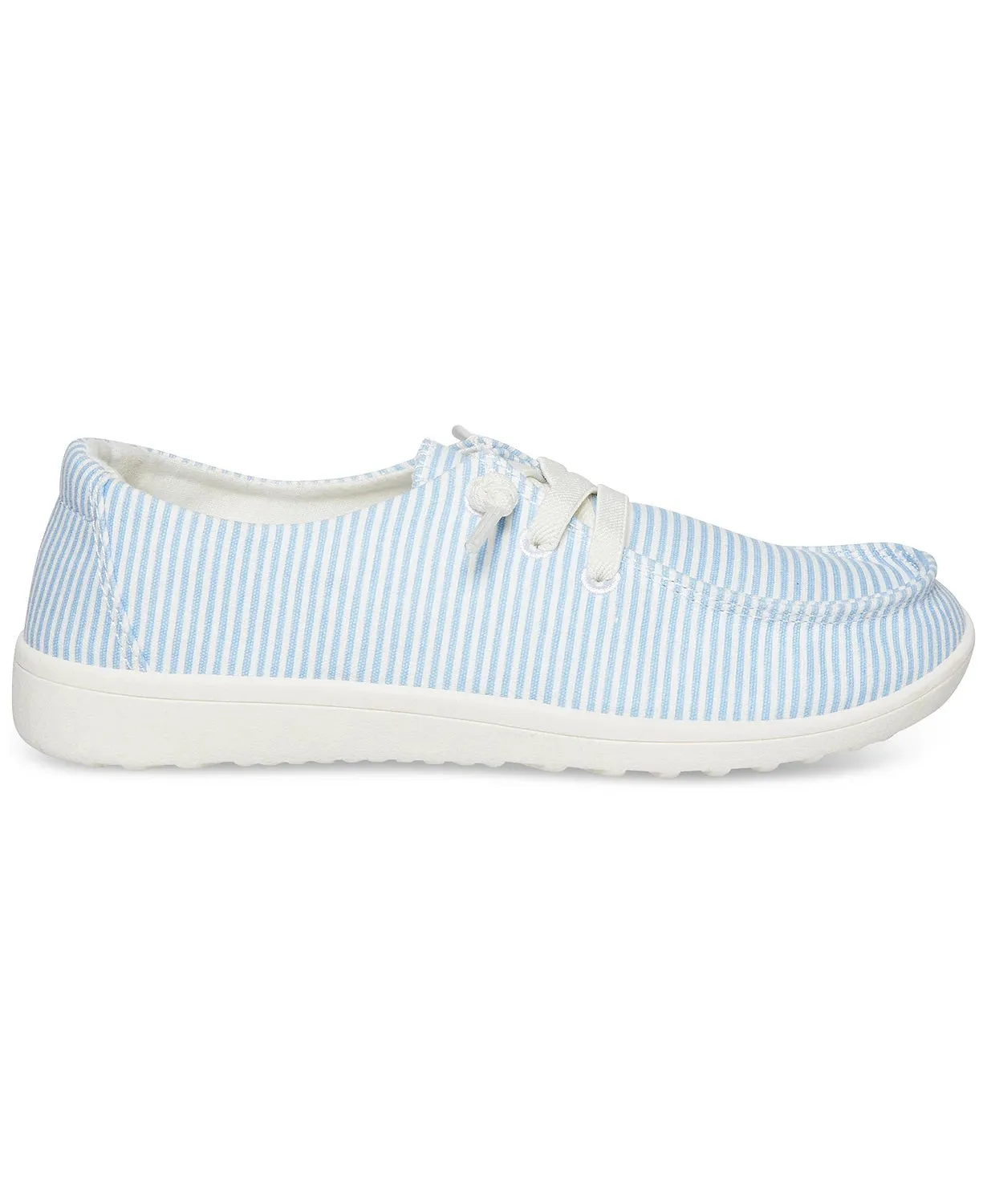 Yasmin Comfy Slip-on Sneakers in Blue Stripe